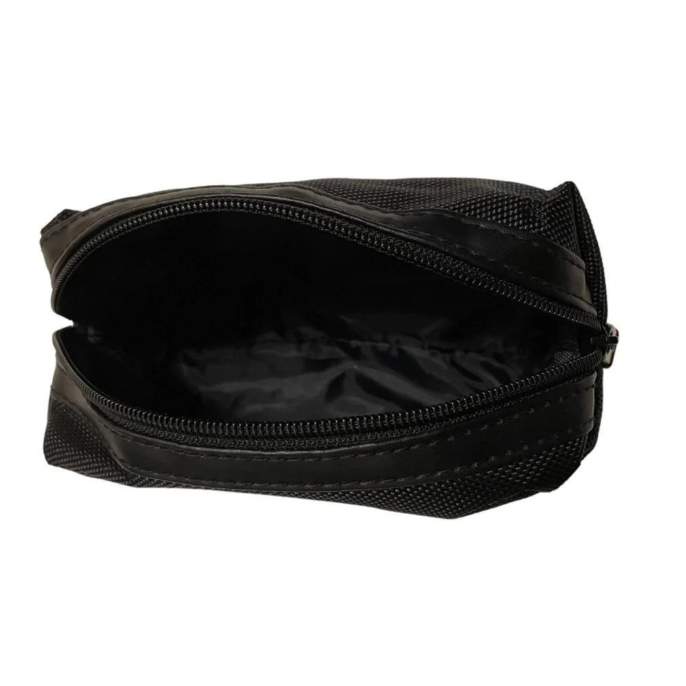 TUMI Small Black Makeup Toiletry Pouch Bag